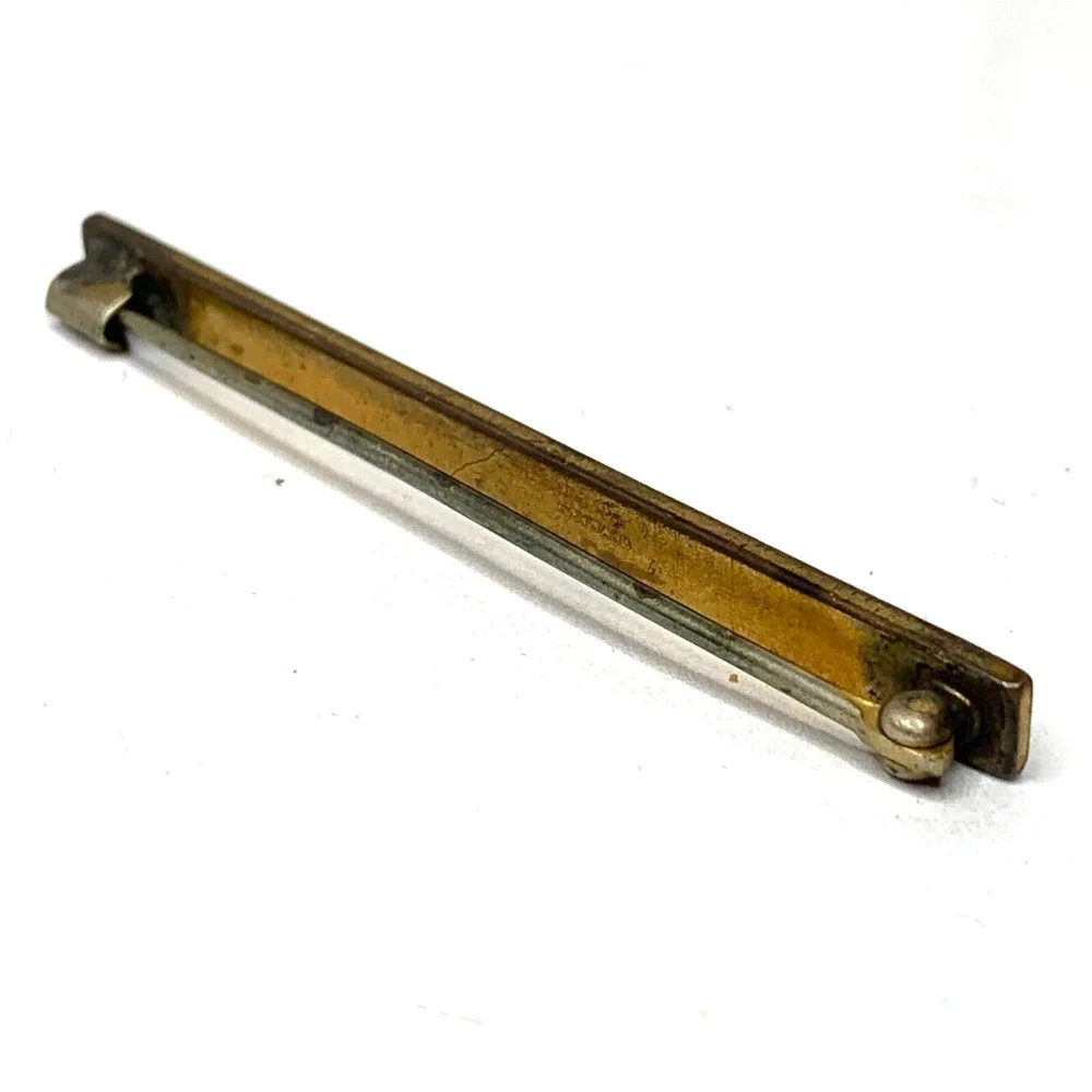 Vintage Hayward Etched Gold Tone Pin‎ Bar